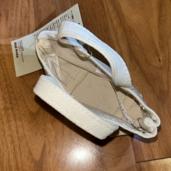 NWT Muji Mini Canvas Tote Bag Natural Beige From Japan - Picture 8 of 9